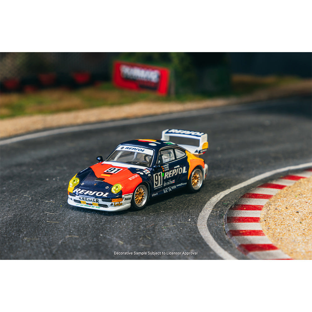 TARMAC WORKS 1:64 保时捷 911 GT2 勒芒24小时耐力赛 1995 #91 T64S-004-REP