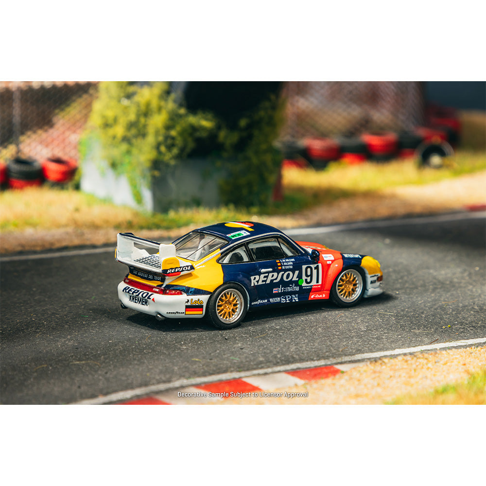 TARMAC WORKS 1:64 保时捷 911 GT2 勒芒24小时耐力赛 1995 #91 T64S-004-REP