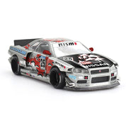 MINI GT 1/64 NISSAN SKYLINE GT-R R34 KAIDO STAR RACING V1 DIECAST SCALE MODEL CAR