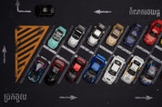 Parking lot for diecast 1/64 60cm X 39cm