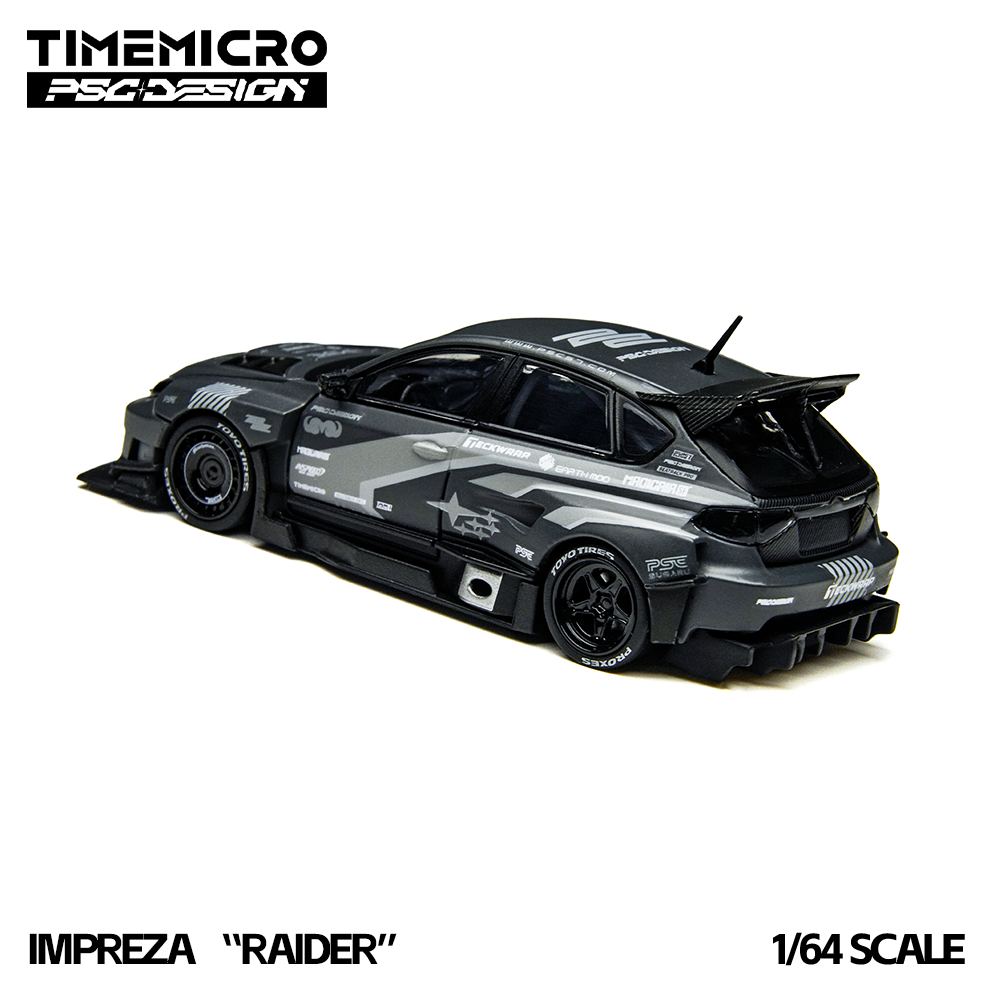 TimeMicro × PSC DESIGN 1:64 Impreza “突袭者” 灰色拉花涂装复刻版