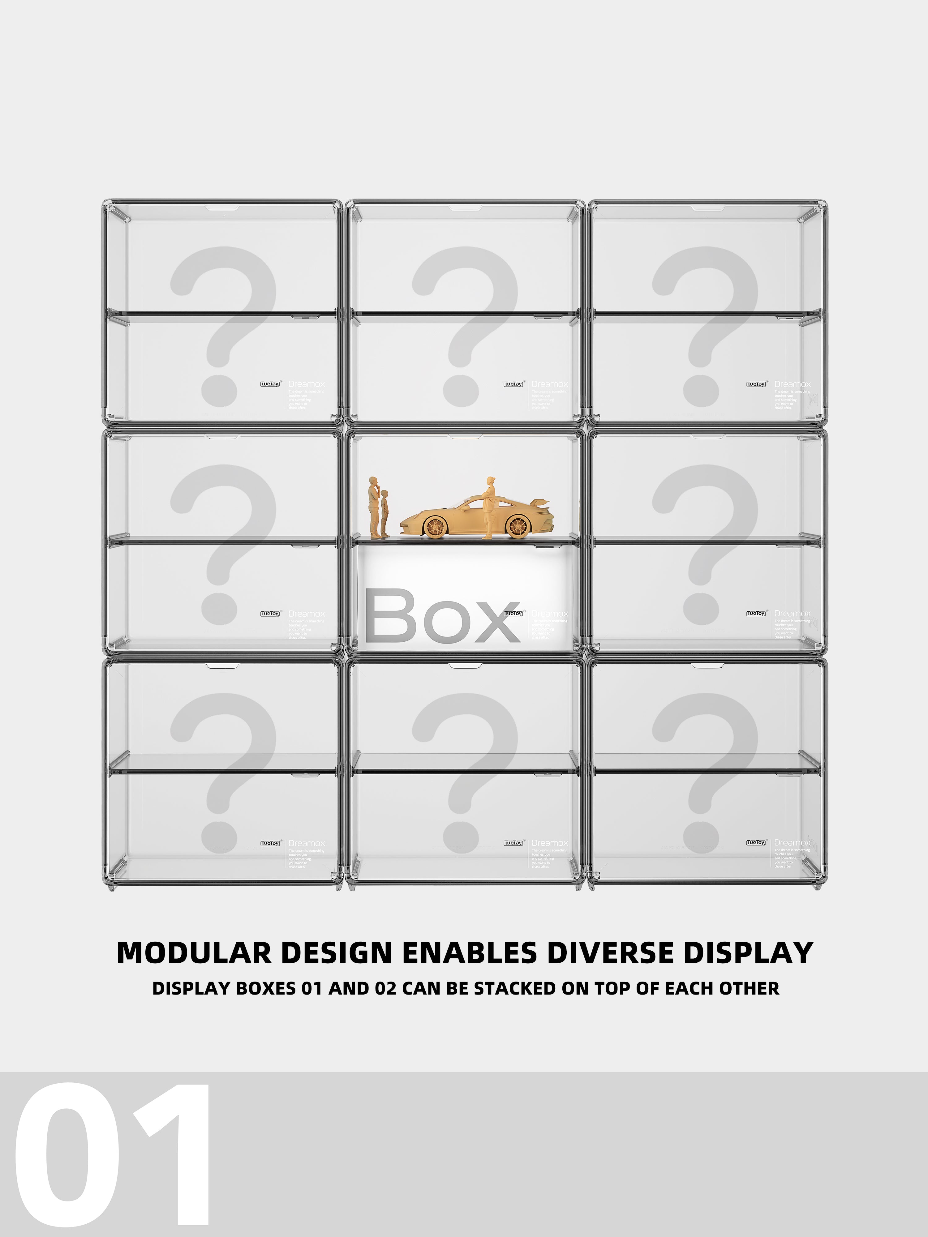 TuoToy 01 Standard Display Box MINIGT - TW - POPRACE