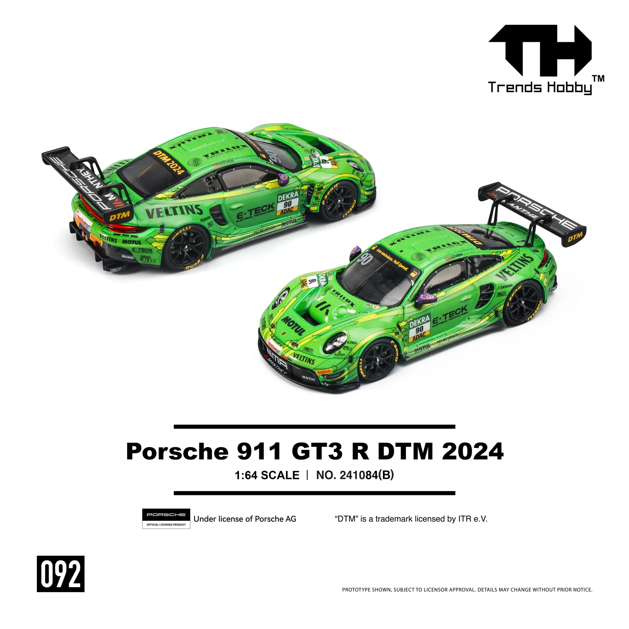 Trends Hobby - 保时捷 911 GT3 R DTM 2024 NO.90