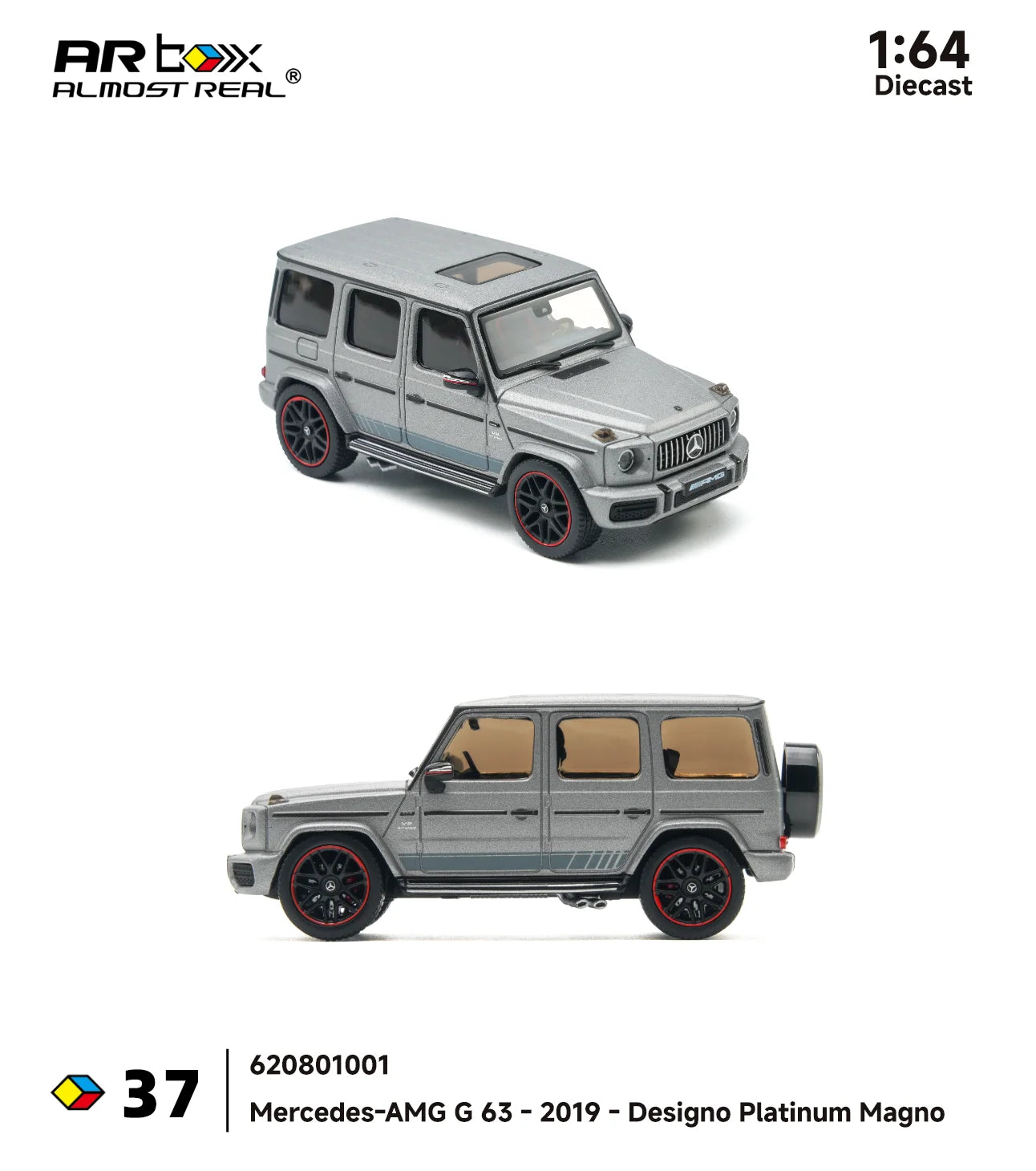 AR Box 1/64 梅赛德斯-奔驰 G 级 大G W463A – 哑光铂金灰