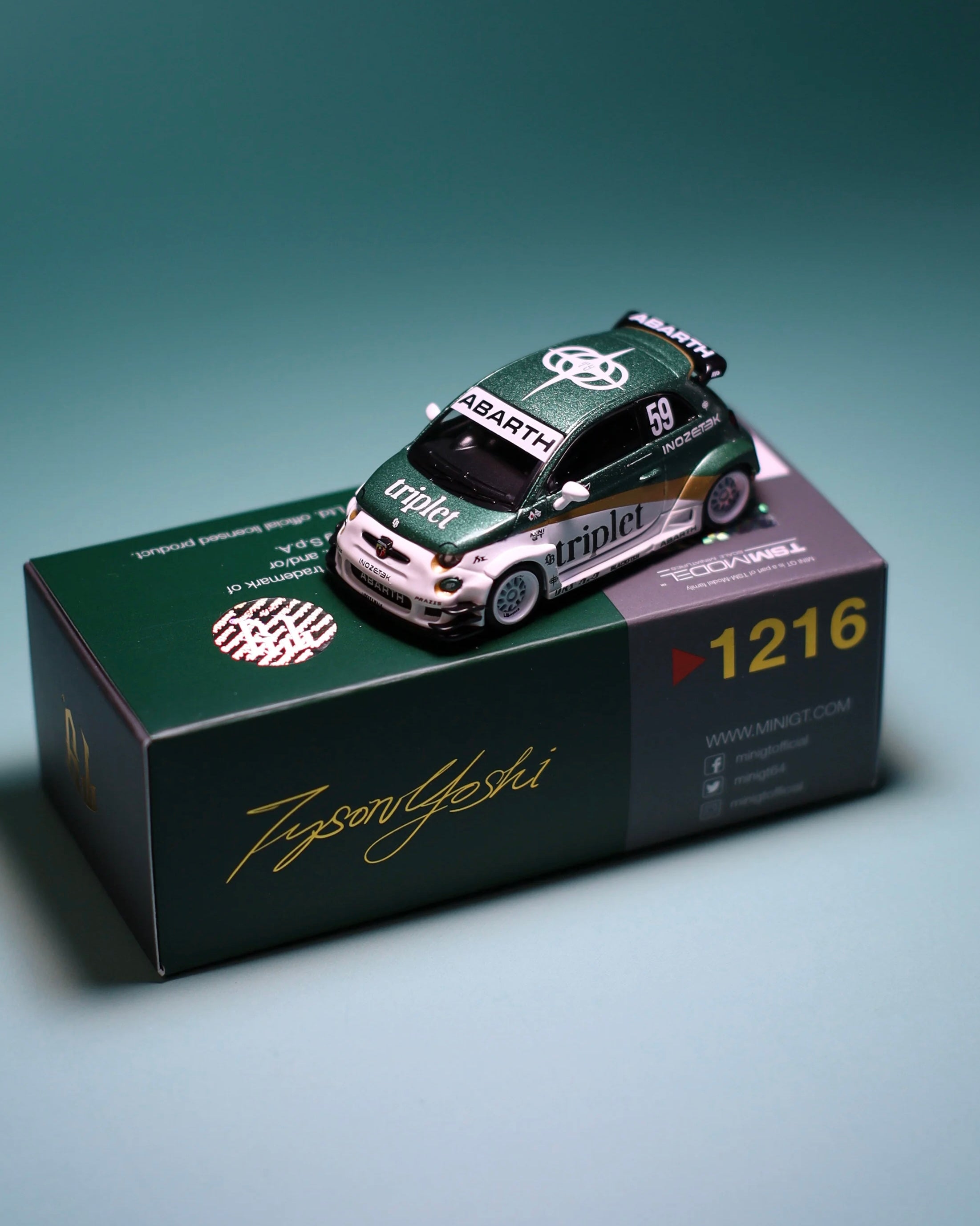 MINIGT 1/64 Abarth 595 LB-WORKS  TY Edition