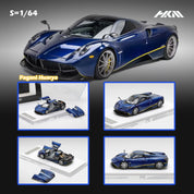 HKM 高级 1:64 合金模型！Huayra Coupe 2014 金属蓝