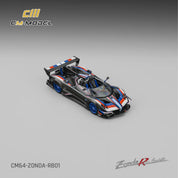 CM MODEL - 1:64 Pagani Zonda Revo Barchetta – Carbon Fiber Black