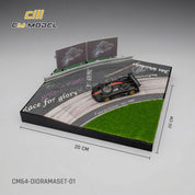 CMModel 1/64 New Carousel Scene with Curved Track