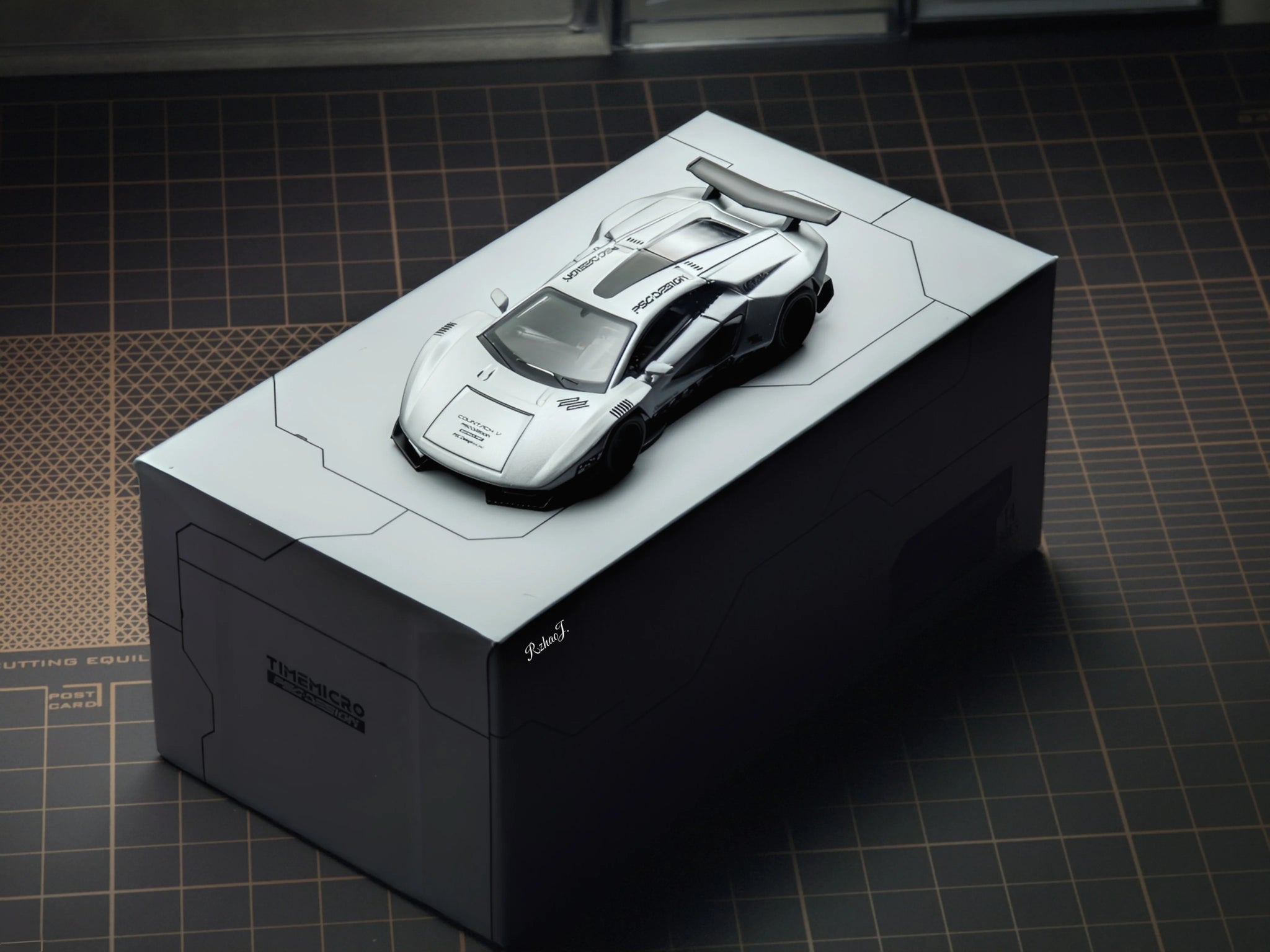 TIME MICRO X PSC DESIGN 1:64 赛博朋克 兰博基尼Countach 新加坡限量版