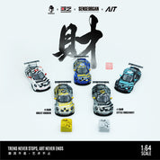 Tide Art MD 1:64 Porsche 911 CUP Thorn Paint Scheme Die-Cast Model Car