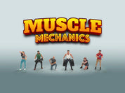 AMERICAN DIORAMA 1:64 FIGURES MUSCLE MECHANICS SET