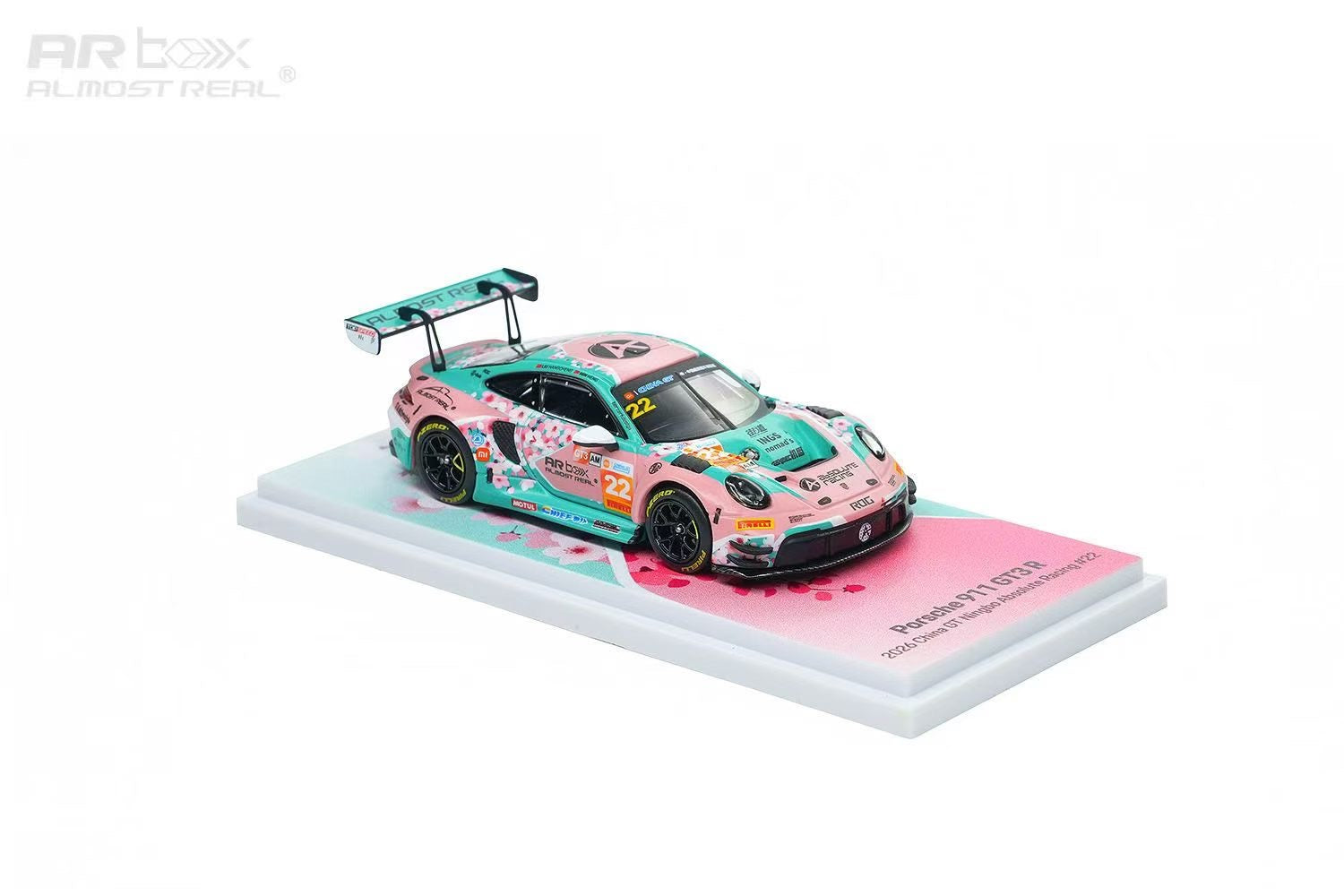 AR Box 1:64 合金模型！保时捷官方授权产品，992 GT3 R 赛道版