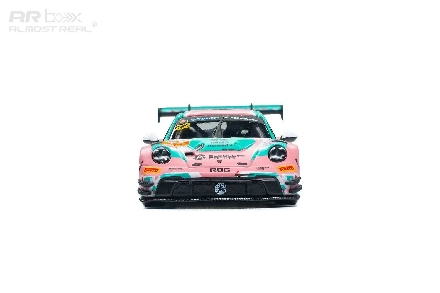 AR Box 1:64 合金模型！保时捷官方授权产品，992 GT3 R 赛道版