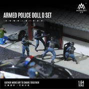 MOREART 1:64 ARMED POLICE DOLL C SET RESIN MODEL (Copy)