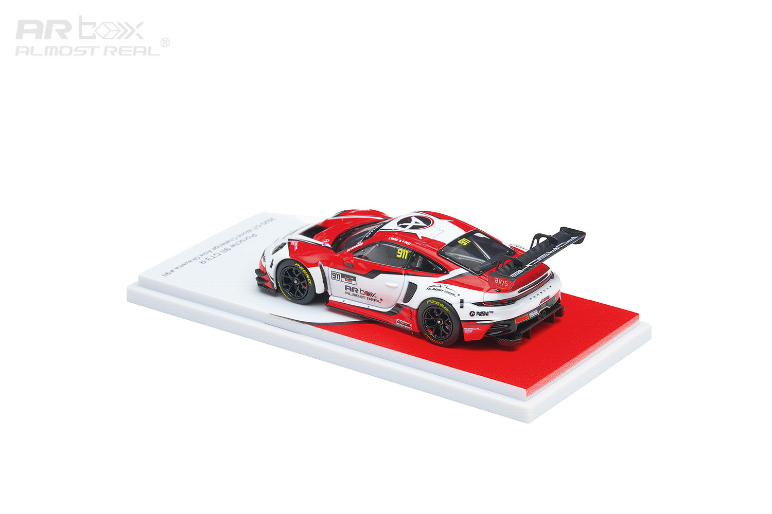 AR Box 1:64 合金模型！保时捷官方授权产品，992 GT3 R 赛道版
