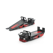 POP RACE 1/64 PANDEM FUSO 300 FLATBED TRANSPORTER ADVAN Moveable Flatbed