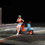 MOREART 1:64 海湾石油摩托车人偶套装