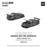 POP RACE 1/64 - MAZDA RX-7 RE-AMEMIYA DARK CHROME