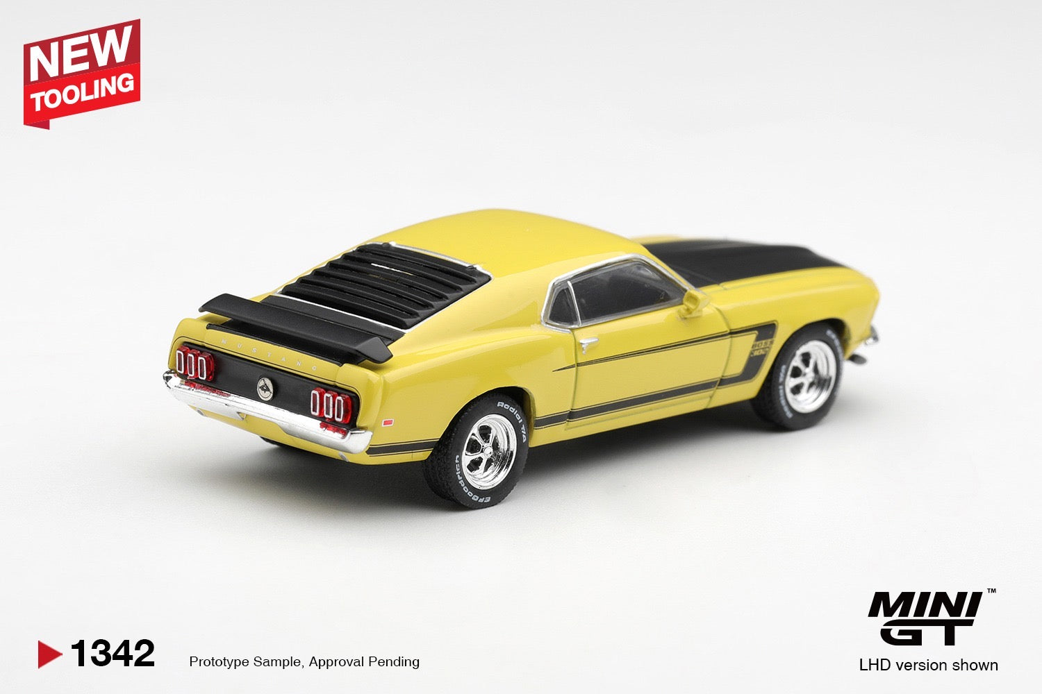 MINIGT 1/64 Ford Mustang Boss 302 1969 Bright Yellow