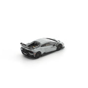 POP RACE 1/64- LAMBORGHINI HURACAN STO GRIGIO ACHESO MATTE