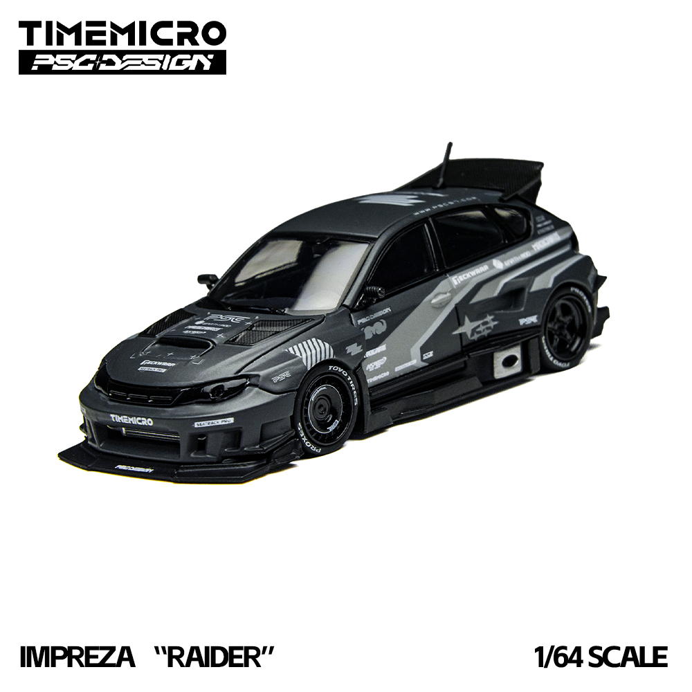 TimeMicro × PSC DESIGN 1:64 Impreza “突袭者” 灰色拉花涂装复刻版