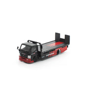 POP RACE 1/64 PANDEM FUSO 300 FLATBED TRANSPORTER ADVAN Moveable Flatbed