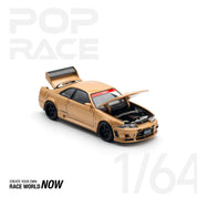 POP RACE 1:64 TOP SECRET GT-R R33 – 金色 - 预订
