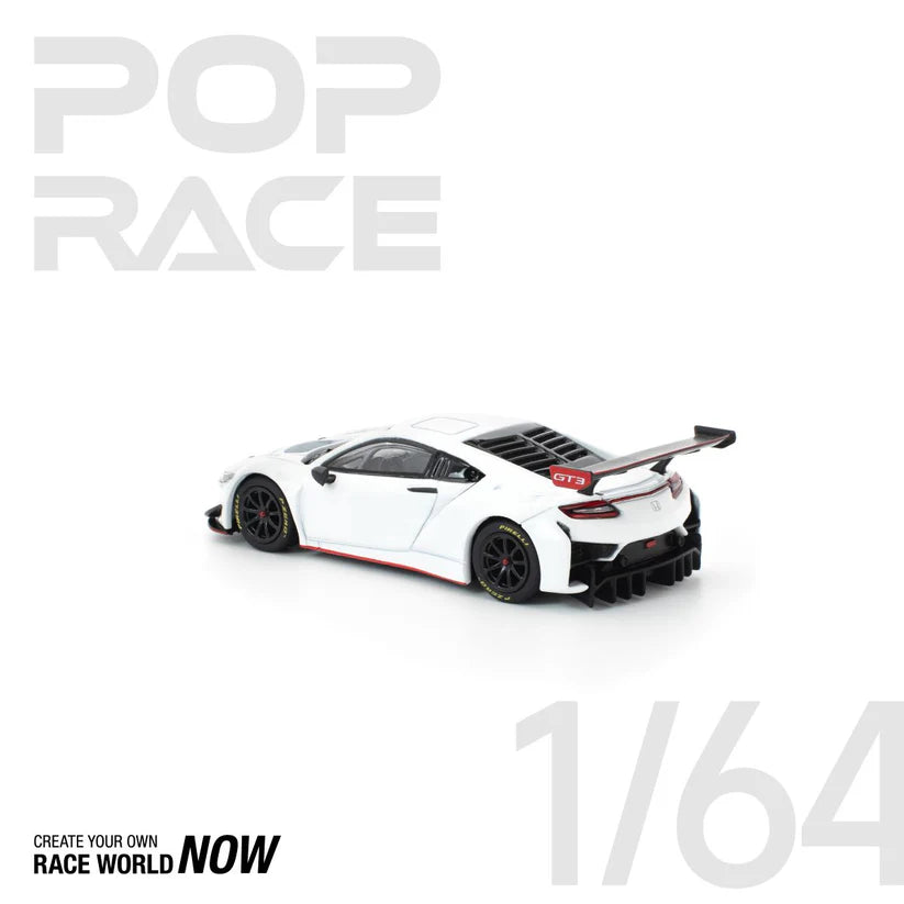 POP RACE 1:64 HONDA NSX GT3 EVO22 – WHITE - PRE ORDER