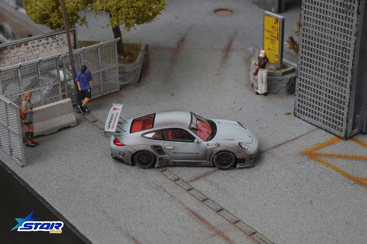 Star Models 1/64 Porsche RWB 997 Wide-Body Modified Grey