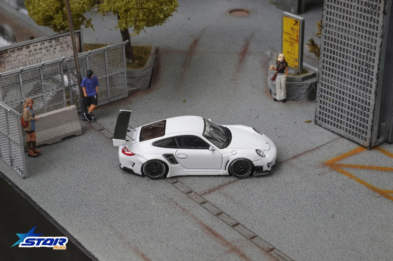 Star Models 1/64 Porsche RWB 997 Wide-Body Modified White
