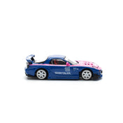POP Race 1:64 MAZDA RX7 RE-AMEMIYA - BLUE/PINK