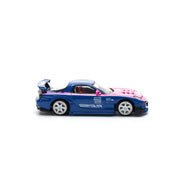 POP Race 1:64 MAZDA RX7 RE-AMEMIYA - BLUE/PINK