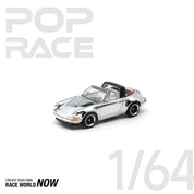 POP RACE 1/64 - SINGER TARGA SILVER CHROME