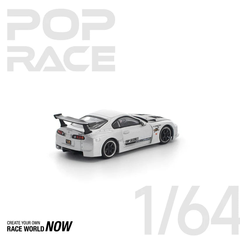 TOP SECRET GT300 SUPRA SILVER BY POP RACE - PRE ORDER