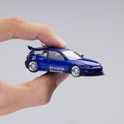 POP RACE 1:64 HONDA CIVIC (EG6) V1.5 PANDEM IN METALLIC BLUE