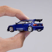 POP RACE 1:64 HONDA CIVIC (EG6) V1.5 PANDEM IN METALLIC BLUE