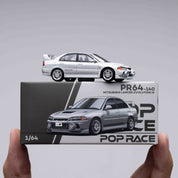 POPRACE PR64-140 Mitsubishi Lancer Evolution IV Sliver 1/64