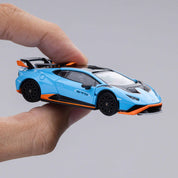 1/64 LAMBORGHINI HURACÁN STO BLU LAUFEY/ARANCIO XANTO
