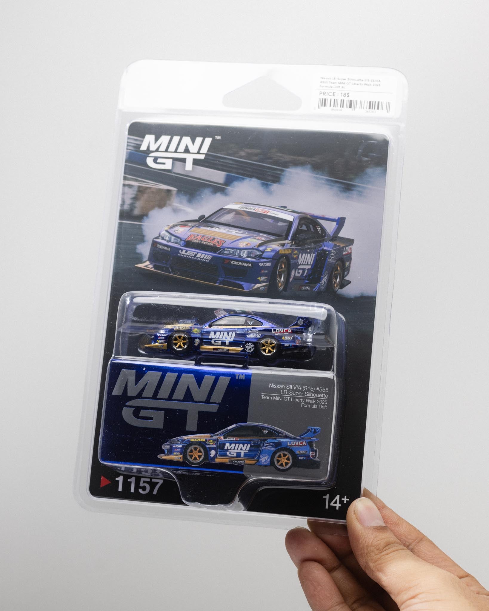 MINIGT - 1/64 Nissan LB-Super Silhouette S15 SILVIA  #555 Team MINI GT Liberty Walk 2025 Formula Drift