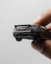 MINIGT 1/64 - NISSAN Skyline GT-R Dark Metal Gray (NISMO BCNR33 CRS Version)