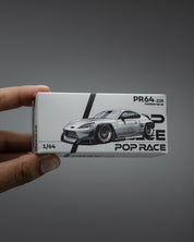 POP RACE 1:64 PANDEM GR86 – SILVER (NEW TOOLING)