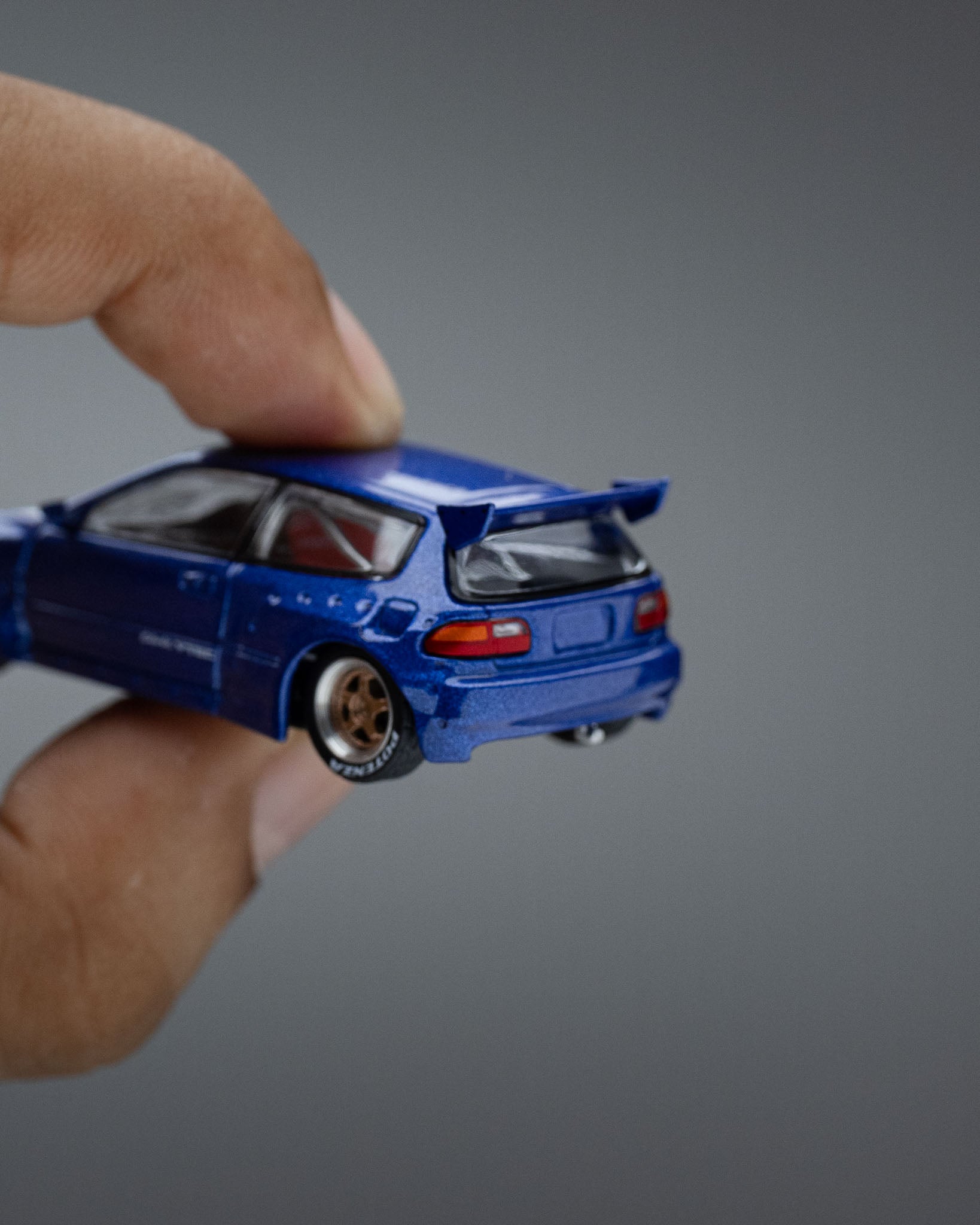 POP RACE 1:64 PANDEM CIVIC EG6 金属蓝带可开启引擎盖 PR640174