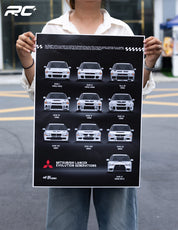 PHOTO FRAME – MITSUBISHI LANCER EVOLUTION – 40X60CM