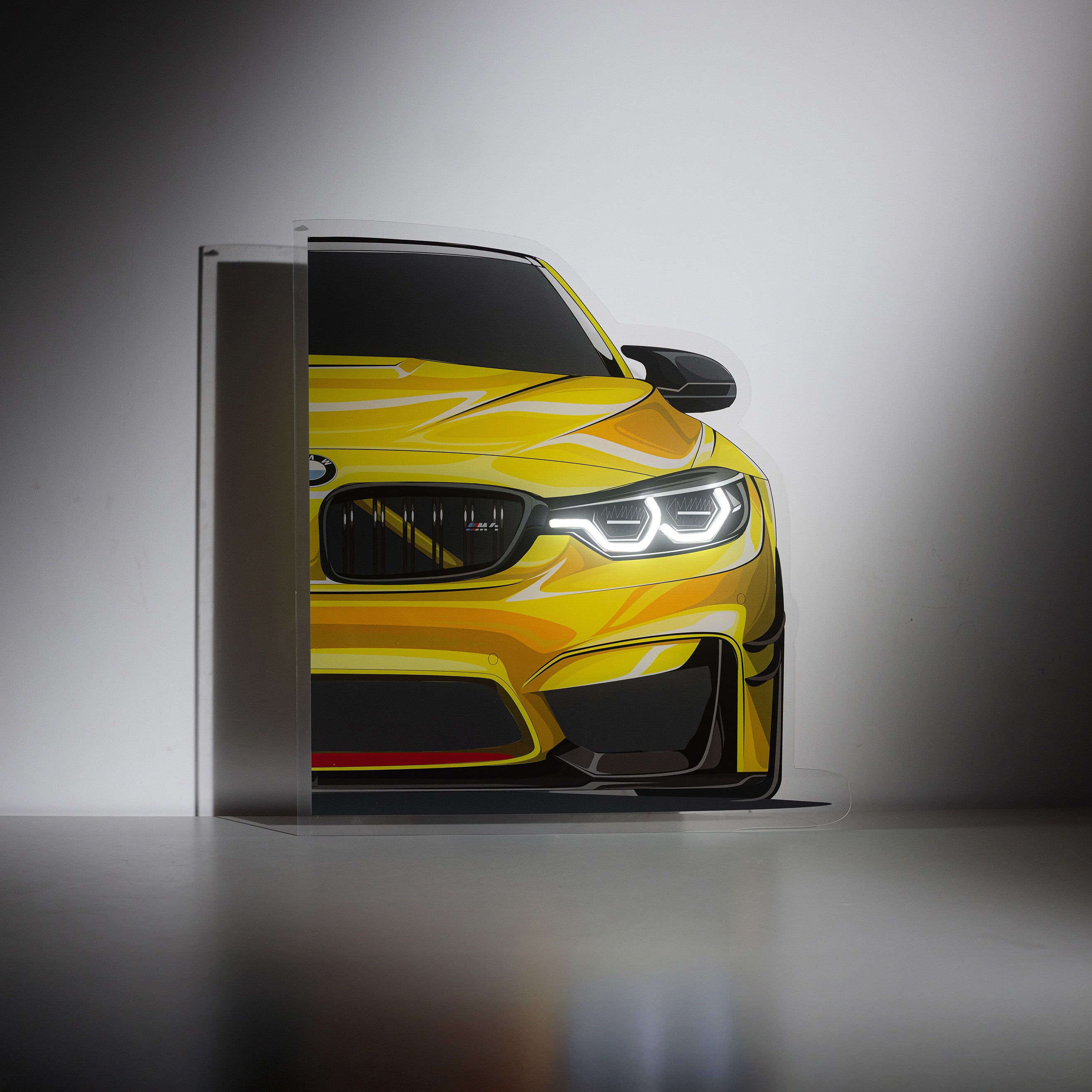 BMW M3 汽车霓虹灯牌