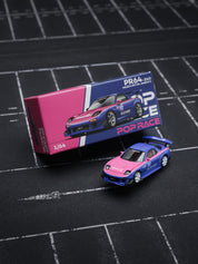 POP Race 1:64 MAZDA RX7 RE-AMEMIYA - BLUE/PINK