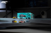 Beijing Model Exhibition G.C.D Mitsubishi Fuso LB green custom-painted car transporter