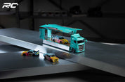 Beijing Model Exhibition G.C.D Mitsubishi Fuso LB green custom-painted car transporter