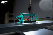 Beijing Model Exhibition G.C.D Mitsubishi Fuso LB green custom-painted car transporter