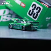 1:64 日产 SKYLINE GT-R (R33) IMAI RACING V1 绿色 — KAIDOHOUSE X MINI GT