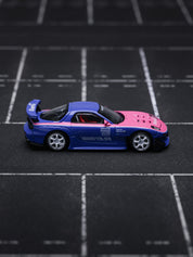 POP Race 1:64 MAZDA RX7 RE-AMEMIYA - BLUE/PINK